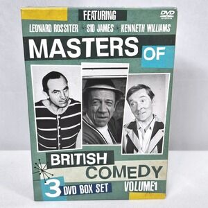 Masters of British Comedy Vol 1 3 DVD Box Set Rossiter Sid James Kenneth William